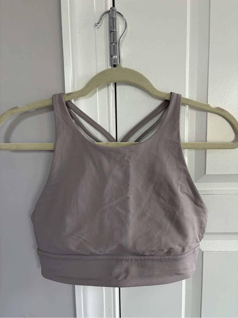 lululemon athletica Mauve High-Neck Strappy Sports Bra